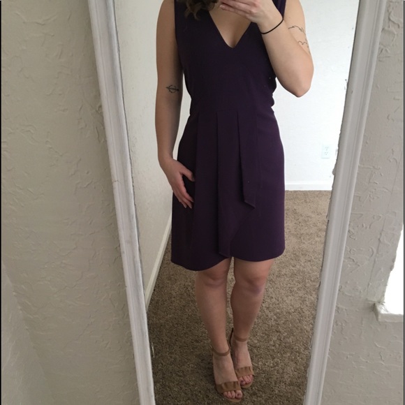 GAP Dresses & Skirts - GAP Purple Wrap-like Pleated Sleeveless Dress